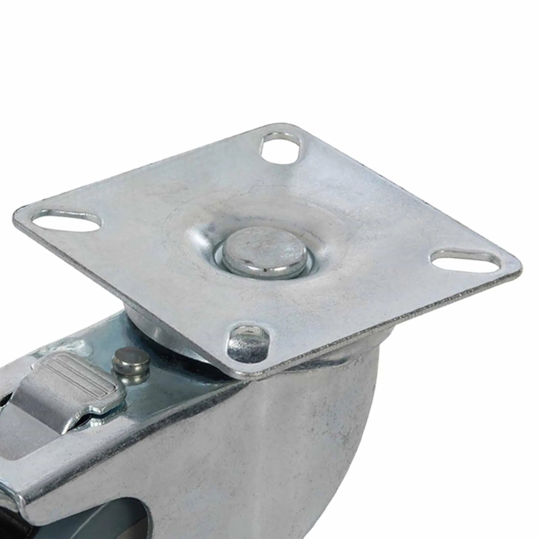 10 x Heavy Duty 100mm Rubber Swivel Castor Wheels Trolley Furniture Caster