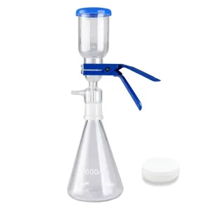 1000mL Lab Vacuum Filtration Distillation Apparatus, Glass Suction Filtering Kit, with 1000mL Filtering Flask, 300mL Graduated Funnel with 100 Pieces of Filter Paper