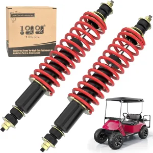 10L0L Golf Cart Shocks Absorber Front or Rear with Heavy Duty Coil Springs for EZGO Medalist TXT 1994  Newer Gas & Electric Golf Carts, Replaces OEM# 76418-G01,70928-G01,70248-G01,70324-G01,76419-G01