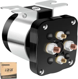 10L0L Golf Cart Solenoid 48 Volt 4 Terminal for EZGO Club Car Yamaha Electric Model, Heavy Duty Starter Solenoid #586 Series, Replaces 73231G01 101883601 JR1-H1950-00