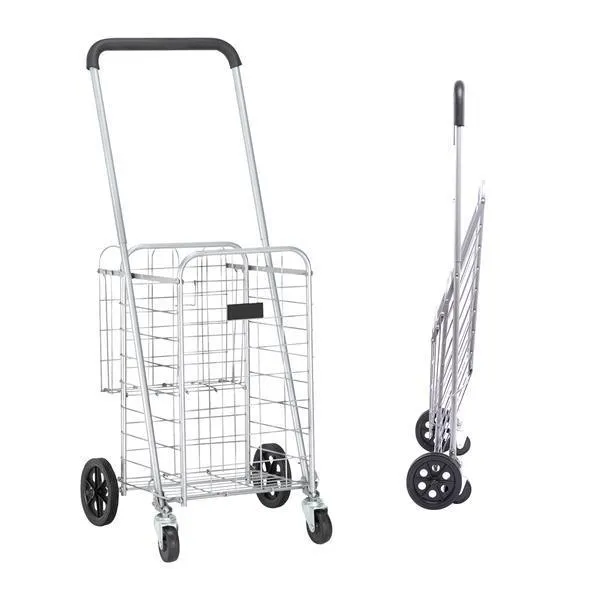 1100mm Telescopic Armrest 0.8mm 16# Round Tube Foldable Shopping Cart