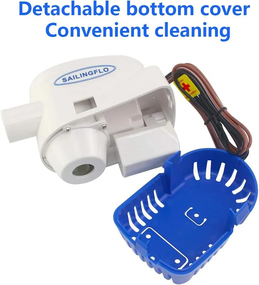 12V Bilge Pumps for Boats,Automatic Bilge Water Pump,Submersible Boat Accessories,Electric Marine 1100GPH with Float Switch Waterproof Reset