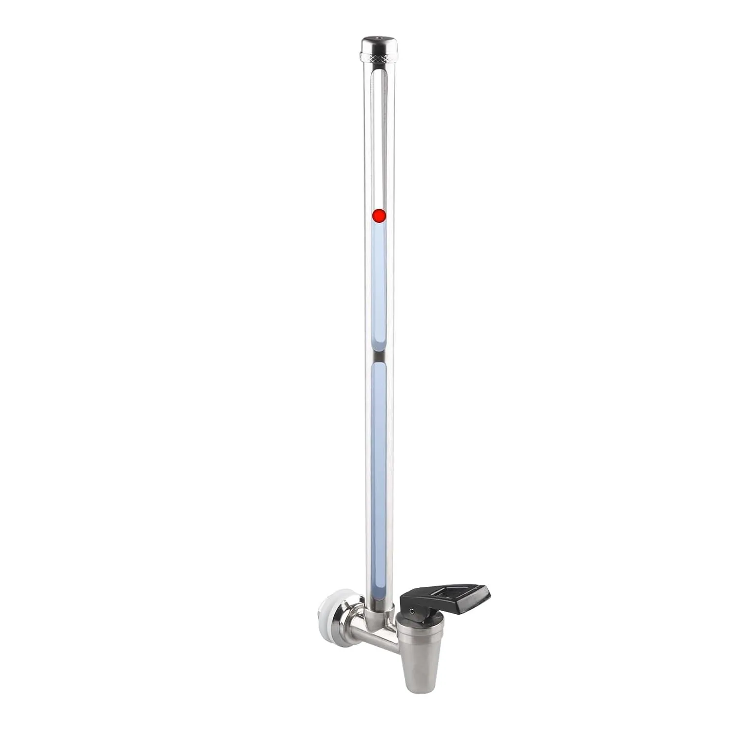 13‘’ Sight Glass Spigot with Clear View Water Level Stainless Steel Water Level View Spigot Fits Berkey Big, Royal Gravity-fed Water Filter System, and Other Gravity Filter Tank by GWENBHMTOOL