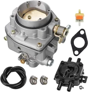 146-0496 Carburetor with Fuel Pump oil filter Kit For ONAN NOS B48G B48M P216G P218G P220G replacement 146-0414 146-0479 by LIYYOO