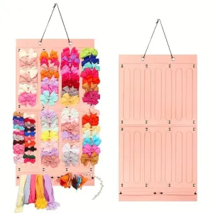16-Ribbon Hair Bows Holder – Stylish Wall Hanging Storage