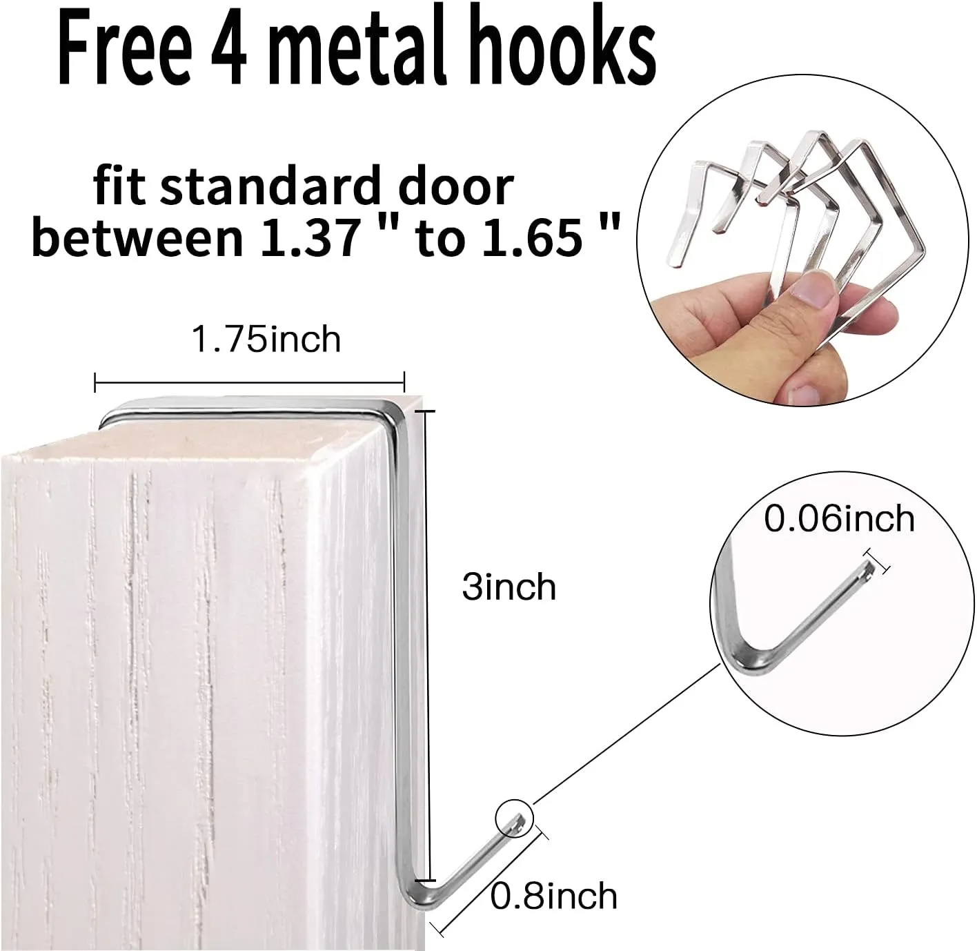 2 Pack Extra Large Hanging Crystal Clear Over Door Shoe Organizers, Closet Shoe Rack Organizer, 12 6 Pockets, 8 Hooks, Grey (59" x 21.6")
