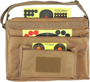 20"x15" Range Target Carry Case with 3 Zipper Pockets and Front Hook and Loop Tape for Pouch Shooting Accessory Range Convenient Carrying, Targets Not Included