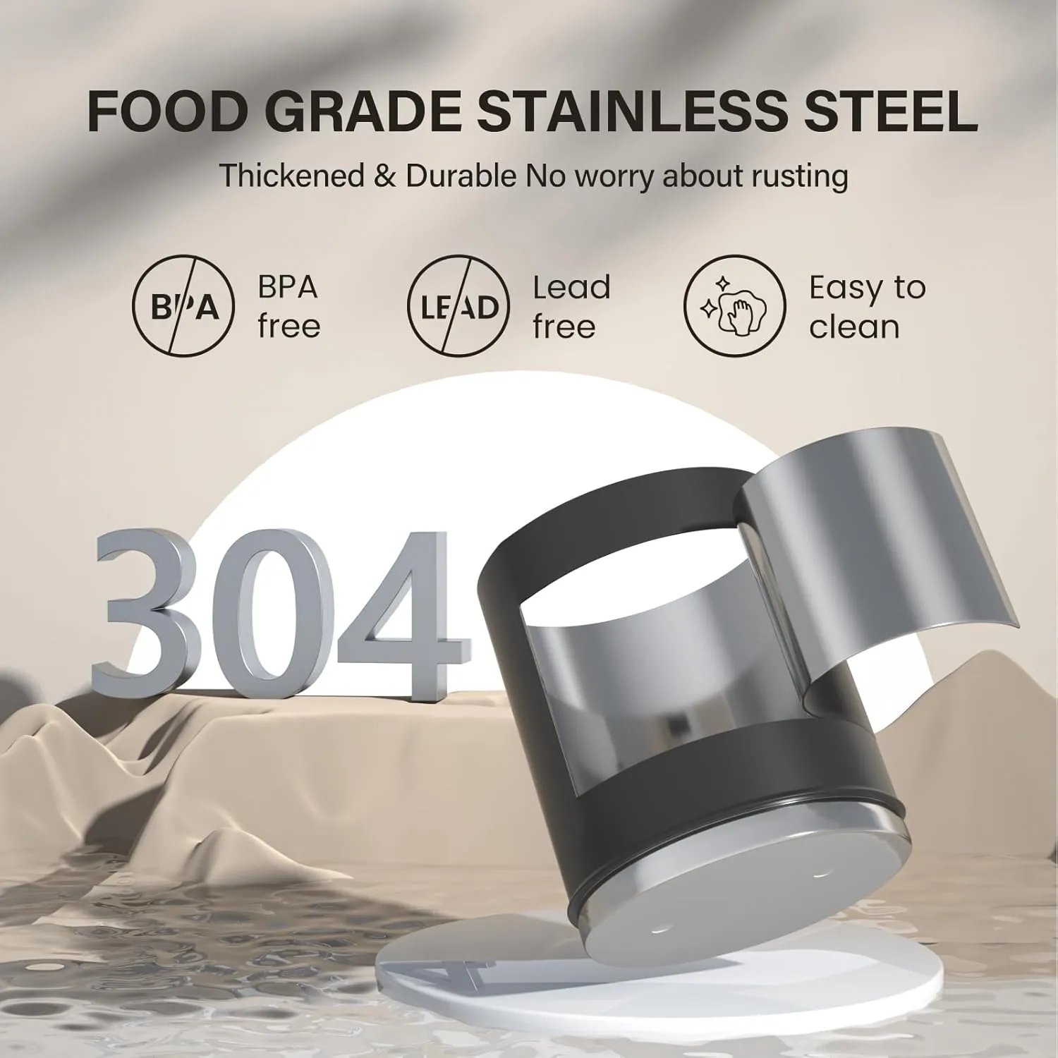 2.25G Gravity Water Filtration System - Water Level Window、NSF/ANSI 42&372 Certification,18/8 Stainless Steel Countertop Water Filter System - Reduce Up to 99.9% Chlorine, for Home, RVing