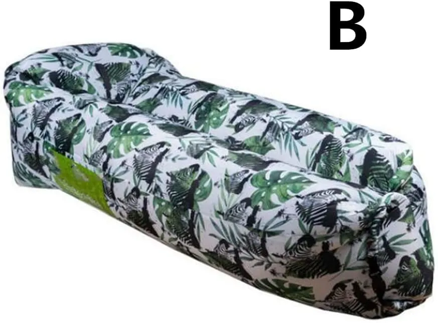 2Pack Inflatable Oxford Cloth Lounger Air Sofa Hammock-Portable,Water Proof& Anti-Air Leaking Design-Ideal Couch for Backyard Lakeside Beach Traveling Compression Sacks (B C)