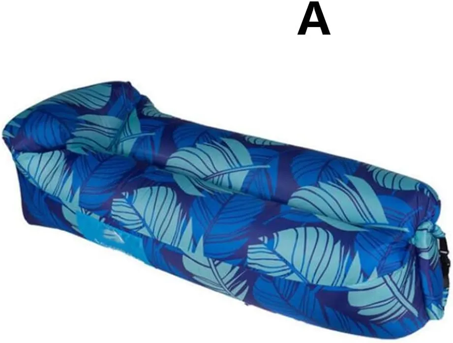2Pack Inflatable Oxford Cloth Lounger Air Sofa Hammock-Portable,Water Proof& Anti-Air Leaking Design-Ideal Couch for Backyard Lakeside Beach Traveling Compression Sacks (B C)
