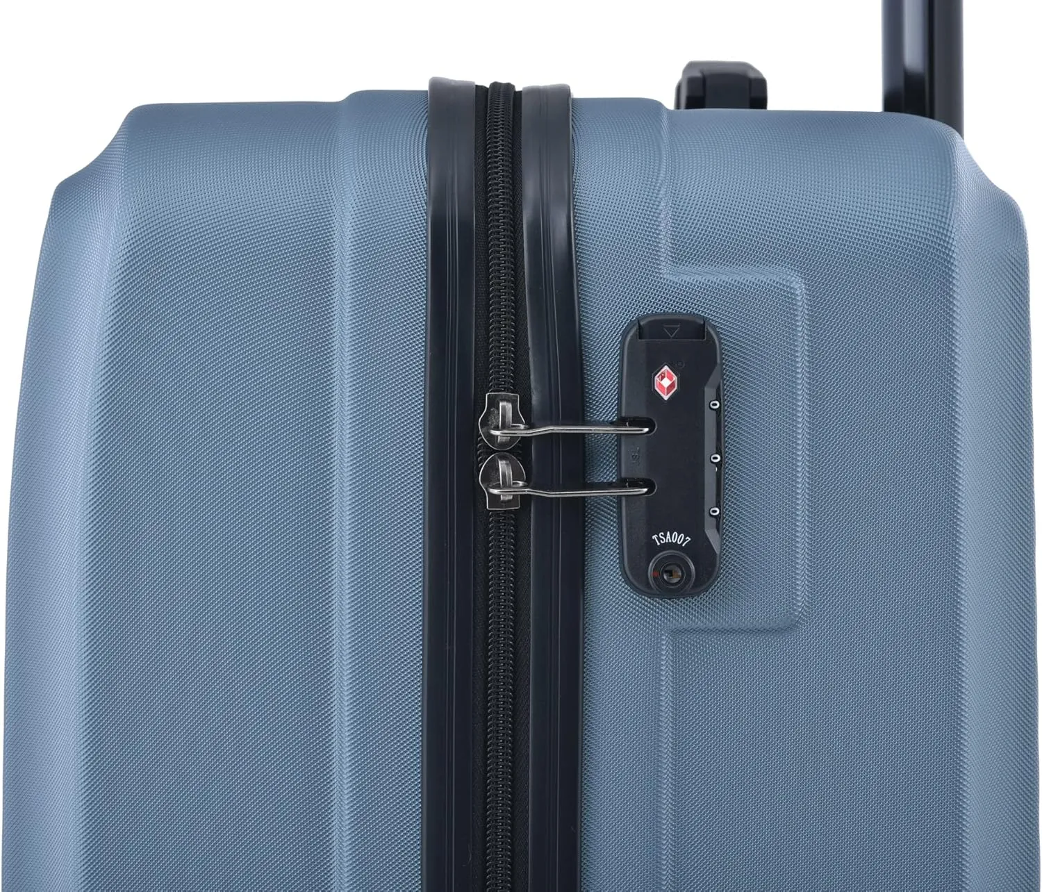 3 Piece Luggage Sets 20"/24"/28" Lightweight Hardshell Suitcase with 2 Hooks, Spinner Wheels, TSA Lock for Travel Blue As Shown One Size