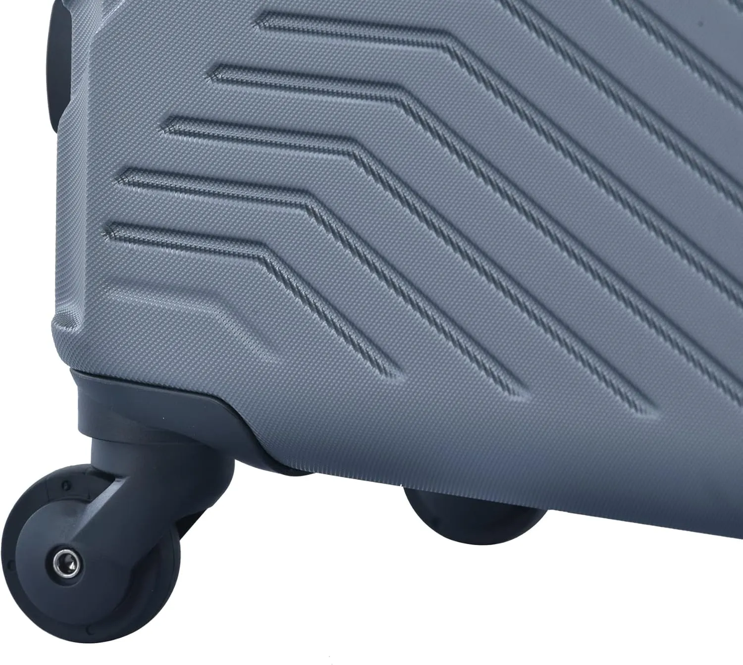 3 Piece Luggage Sets 20"/24"/28" Lightweight Hardshell Suitcase with 2 Hooks, Spinner Wheels, TSA Lock for Travel Gray As Shown One Size