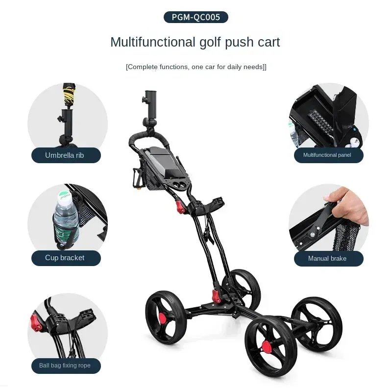 3 Wheel Golf Push Cart Folding Golf Trolley