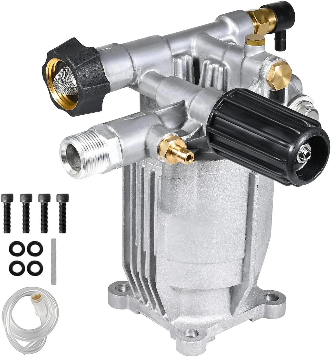 3/4" Shaft Horizontal Pressure Washer Pump, Easy Adjust 2500-3000 PSI, 2.5 GPM, OEM Replacement Pump for Simpson, Honda GC 160 GC 190, Homelite, AR rmv 2.5g30
