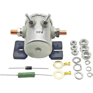 36V 70 Series Continuous Duty Solenoid Relay for E-Z-GO TXT Marathon 1986-up Yamaha G2 Electric Golf Cart Anti-Vibration 27855G01 11761G1 27855G02 31680G1 Cole Hersee 24080