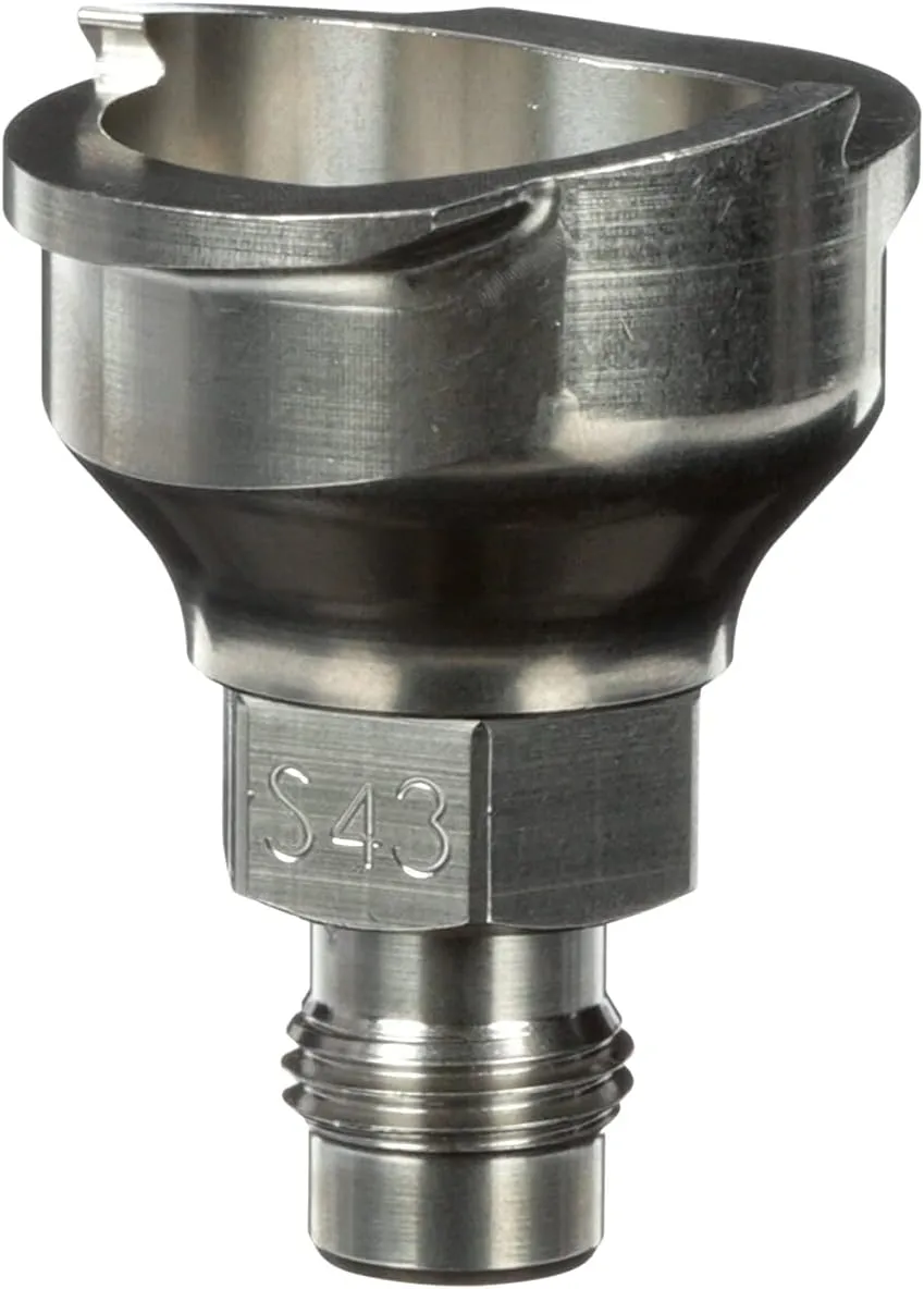 3M PPS 2.0 Spray Gun Adapter #S43, 26139, 1/4 Inch Male, 19 Thread BSP, Connects Select Iwata and AirGunsa Paint Guns to PPS 2.0 Paint Spray System, 1 Pack