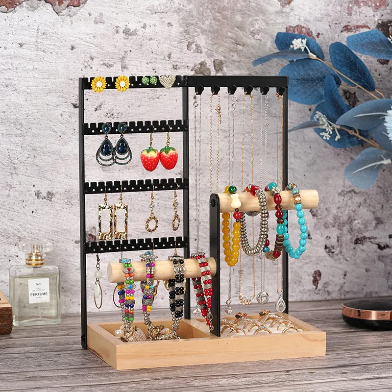 4-Tier Hanging Jewelry Stand Organizer