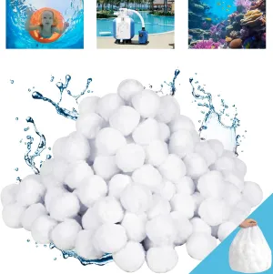 4.6 lbs Pool Filter Balls for Sand Filter Pump, Reusable Efficient Pool Filter Media Balls for Swimming Pool Sand Pump, Replace 150 lbs Pool Filter Sand, Lasts for Several Seasons