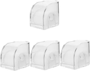 4pcs Watch Box Hanging Design Transparent Square Watch Display Holder Case for Men and Women and Stylish