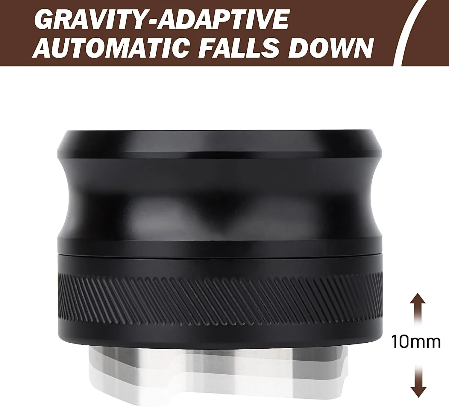 58mm Espresso Distribution Tool, Gravity Coffee Distributor, Adjustable Depth Espresso Tool, Compatible with 58mm Breville/Rancilio/La Marzocco Espresso Portafilter