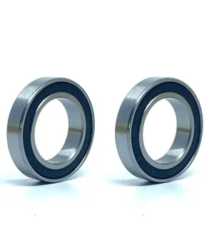 6802 2RS Cartridge Bearings, Size 15x24x5mm Chrome Steel Sealed with Grease, 6802 Cart Full Balls Bearing for Bike Hubs Pivot, (Pack of 2Pcs)