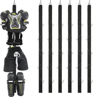 6pcs Hockey Hanger Portable Hanging Dryig Rack Hockey Gifts for Home and Outdoor Using in Ice Hockey Skating Football Camping Fishing 5 Hooks