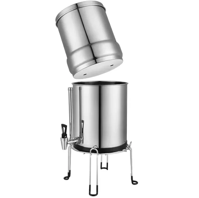 9L Gravity Water Filter Kit - 2 X Carbon Water Filters   Stand