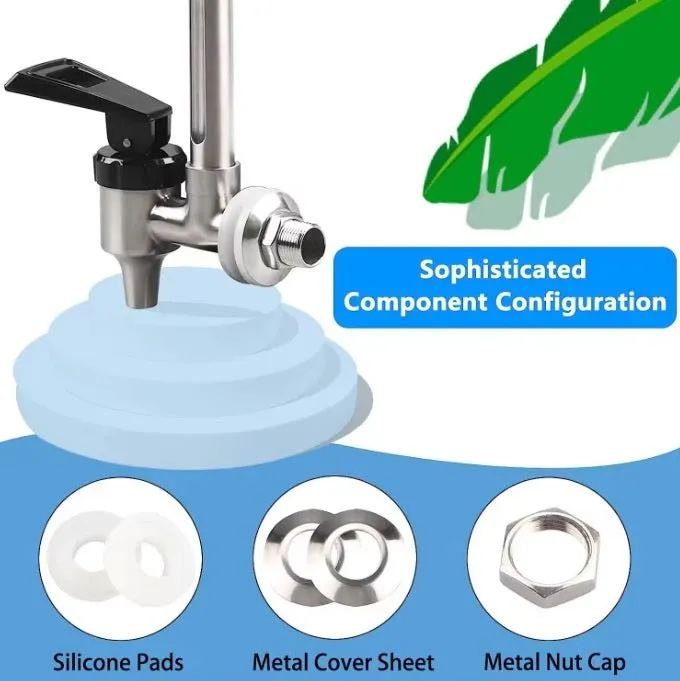 9L Gravity Water Filter Kit - 2 X Carbon Water Filters   Stand