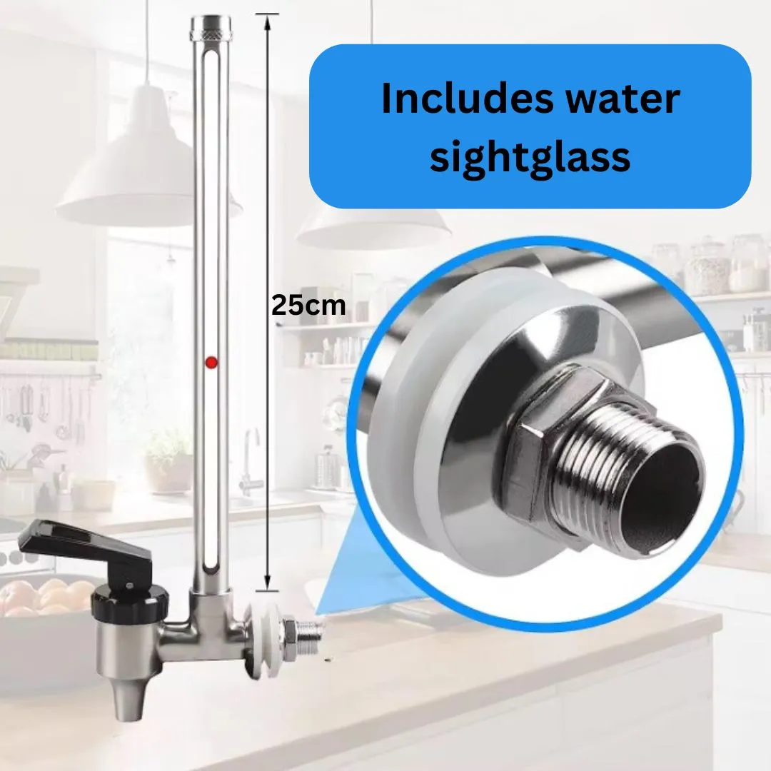 9L Gravity Water Filter Kit - 2 X Carbon Water Filters   Stand