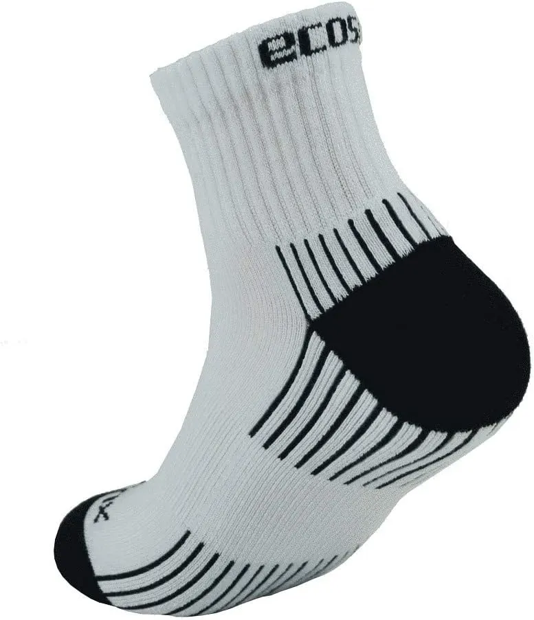 Active Sport Quarter With Arch Support 3 or 5 Pairs Unisex Sock Made USA