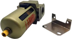 AF3000-02/03 AF4000-04 G1/2 AF4000-06 G3/4 Air processor pneumatic pump filter oil and water separator manual drainage(Color:AF4000-04 ADD stents)
