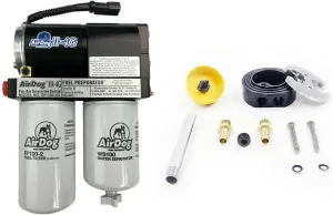 AirDog II-4G 165 GPH AirFuel Separation Lift Pump A6SABD340 & Dual Port Integrated Return Sump Compatible with 1989-1993 Dodge Ram 5.9 12V Cummins Diesel