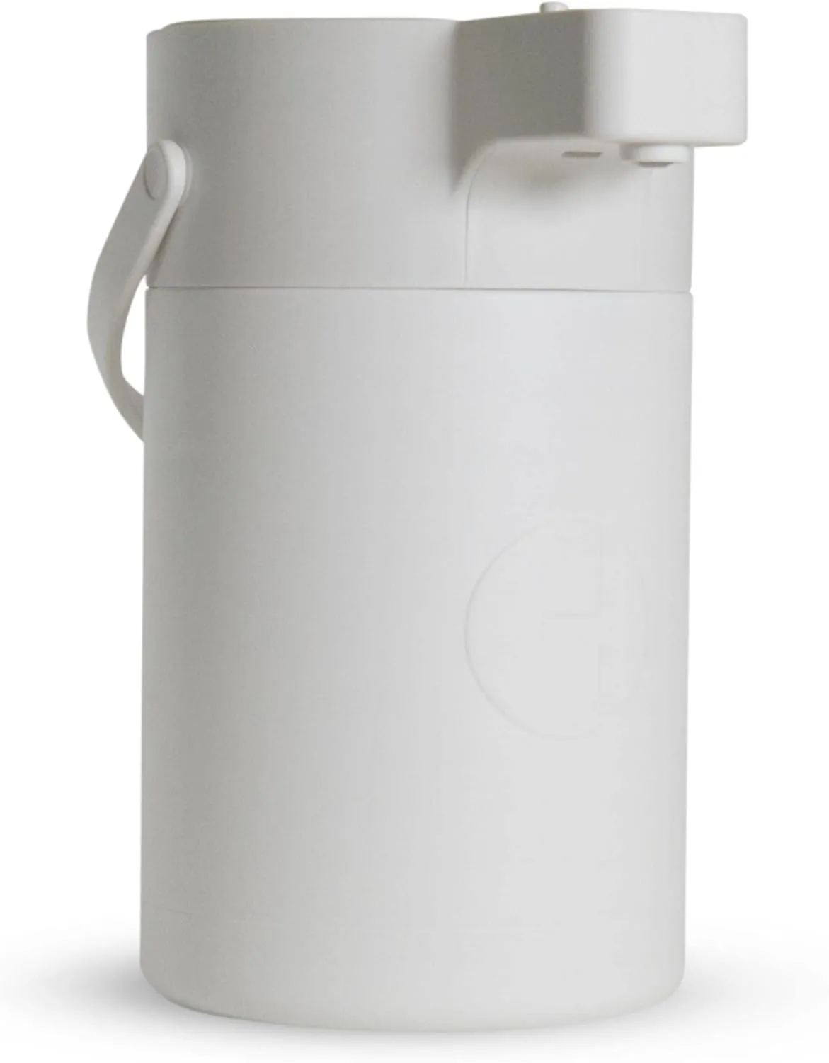 Airpot Coffee Dispenser with Pump 2.5 Liter - Insulated Stainless Steel Thermal Coffee Carafe 12 Hour Hot/24 Hour Cold - Hot Beverage Dispenser for Water Coffee Tea (White)