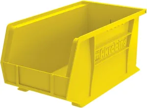 Akro-Mils 30240 AkroBins Plastic Hanging Stackable Storage Organizer Bin, 15-Inch x 8-Inch x 7-Inch, Yellow, 12-Pack