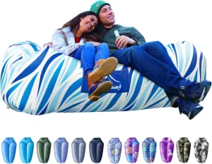 AlphaBeing Inflatable Lounger Beach Chair Accessories, Air Sofa Hammock Inflatable Couch for Camping Backyard Lakeside with Compression Sacks, Ideal Outdoor Gifts for Adults