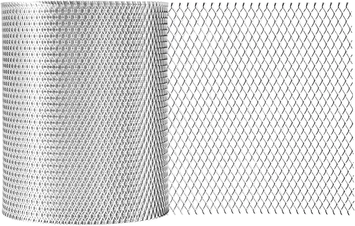 Aluminum Gutter Guard 6 Inch x 25 Feet Roll, Aluminum Leaf Filter Gutter Protection, Leaf Guard Protects from Branches, Leaves, Debris, Easy Install, Does Not Rust