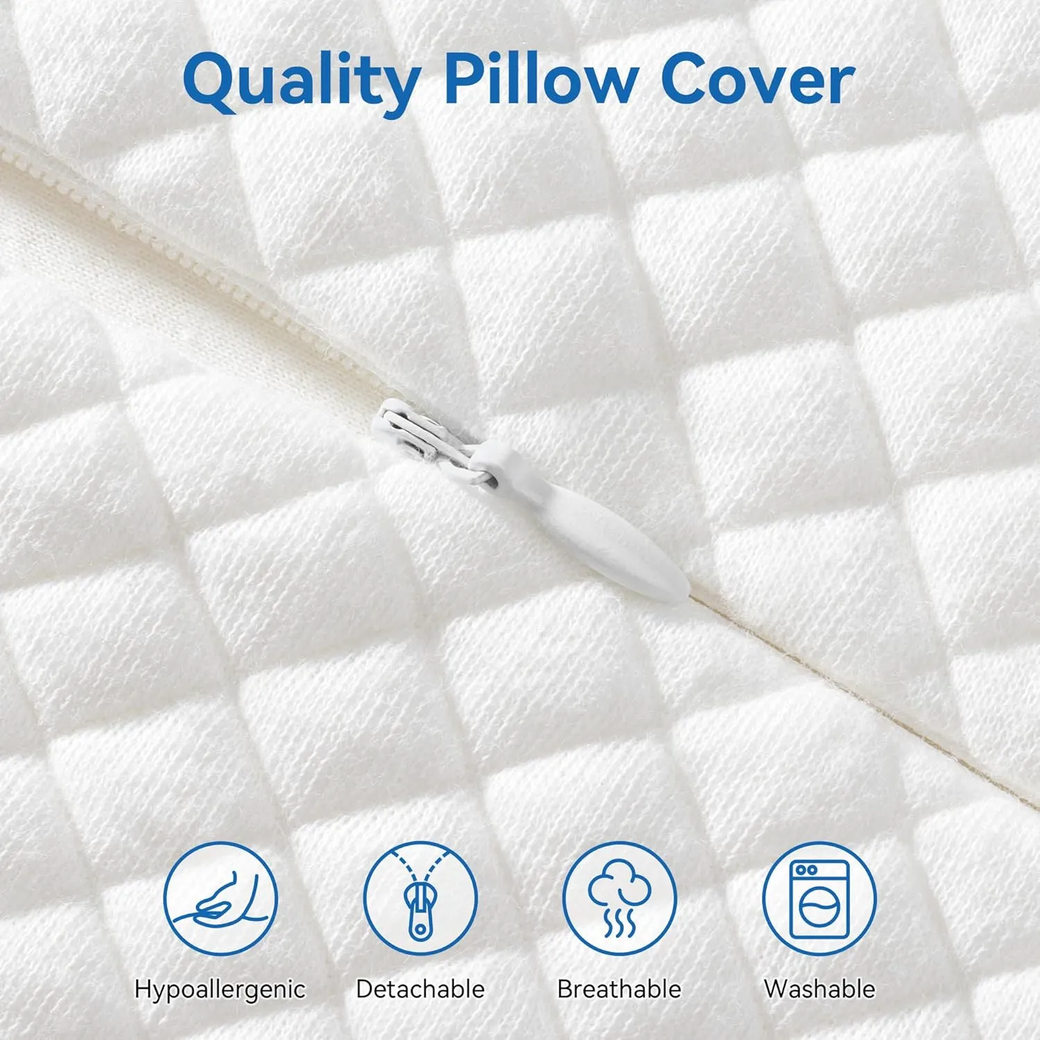 AM AEROMAX Travel Contour Memory Foam Pillow, Cervical Pillow for Neck Pain Relief, Neck Orthopedic Sleeping Pillows for Side, Back and Stomach Sleepers.