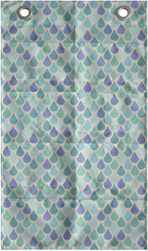 Ambesonne Teal Hanging Pocket Organizer, Colorful Water Droplets Rain Themed Image Natural World in Abstract Manner, Printed Polyester Storage Bag with Pockets, 21" x 31", Aqua Teal Lavender