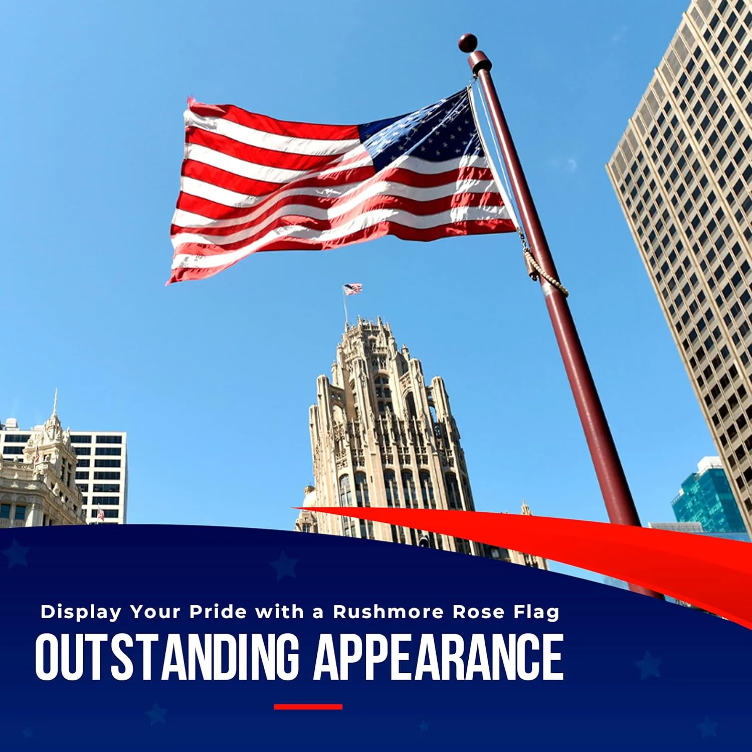 American Flag | American Flags for Outside 4X6 |100% Made in USA Flags - US Flag 4X6 American Flag Heavy Duty Outdoor with Embroidered Stars and Sewn Stripes | Flag for Outside