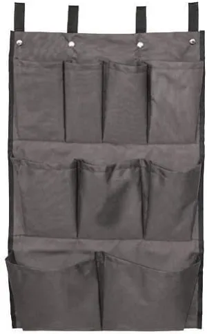 American Supply 9 Pockets Amenity Organizer Housekeeping Cart Bag Black