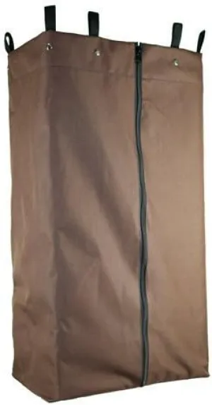 American Supply Replacement Housekeeping Cart Bag with Loops, Snaps & Front Zipper 18" x 12" x 36" Long