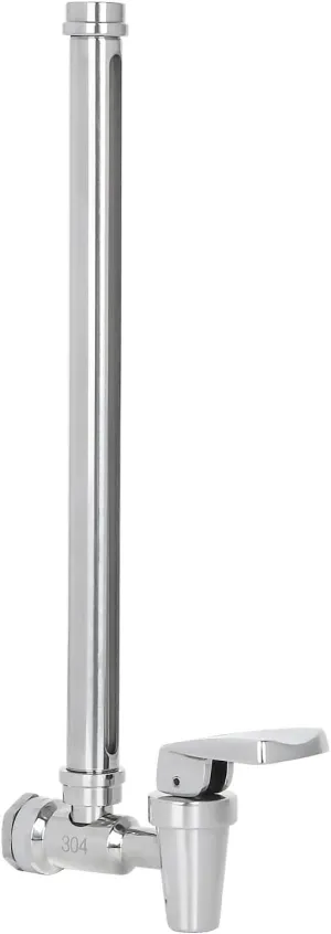 Amwater 10 Inch Sight Glass Spigot, Clear View Water Level with Red Floating Ball, Durable Metal Material, Fits BERKEY Systems and Other Gravity Filter Systems as Well