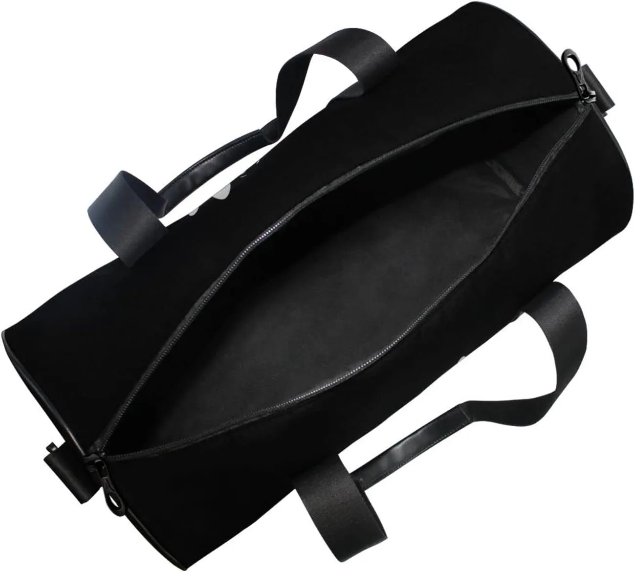 Animal Dinosaur The Best Dude on Black Dark Duffel Bag, Foldable Canvas Travel Tote for Gym Sports with Inner Pockets, Durable Lightweight Fitness Bag for Overnight Workout