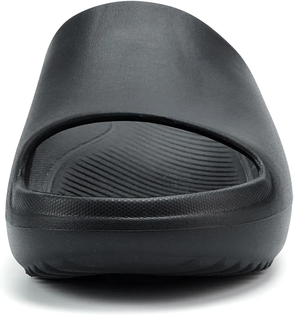 ANLUKE Pillow Slippers for Women and Men Comfortable Cloud Slides for Indoor and Outdoor Home Cushioned Thick Sole Soft Rebound