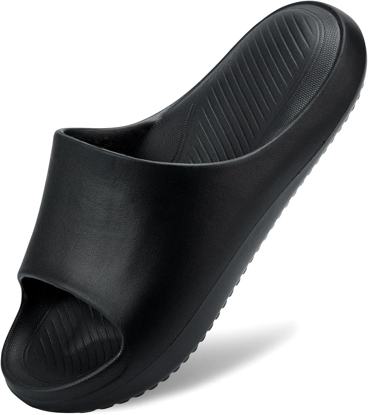 ANLUKE Pillow Slippers for Women and Men Comfortable Cloud Slides for Indoor and Outdoor Home Cushioned Thick Sole Soft Rebound