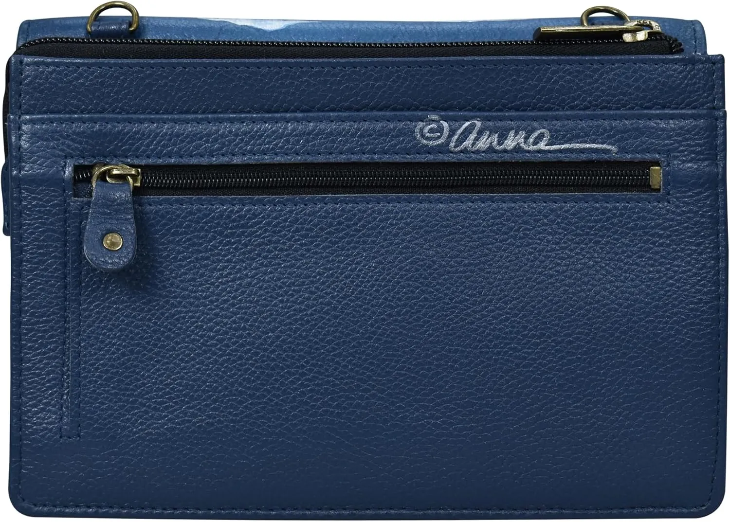 Anna by Anuschka Women’s Hand-Painted Genuine Leather Organizer Wallet On a String