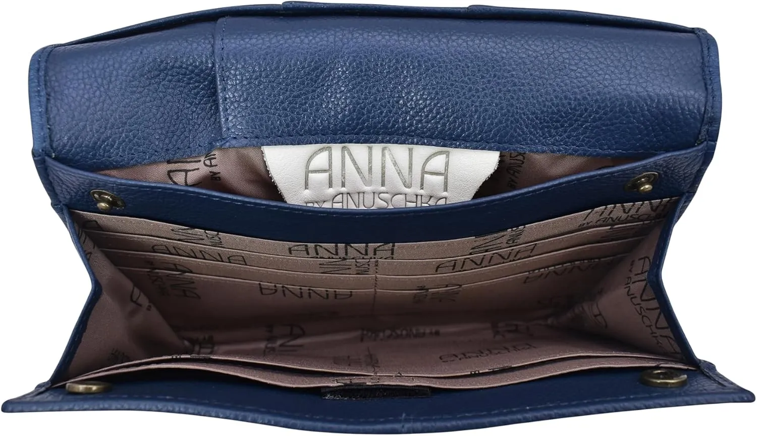 Anna by Anuschka Women’s Hand-Painted Genuine Leather Organizer Wallet On a String