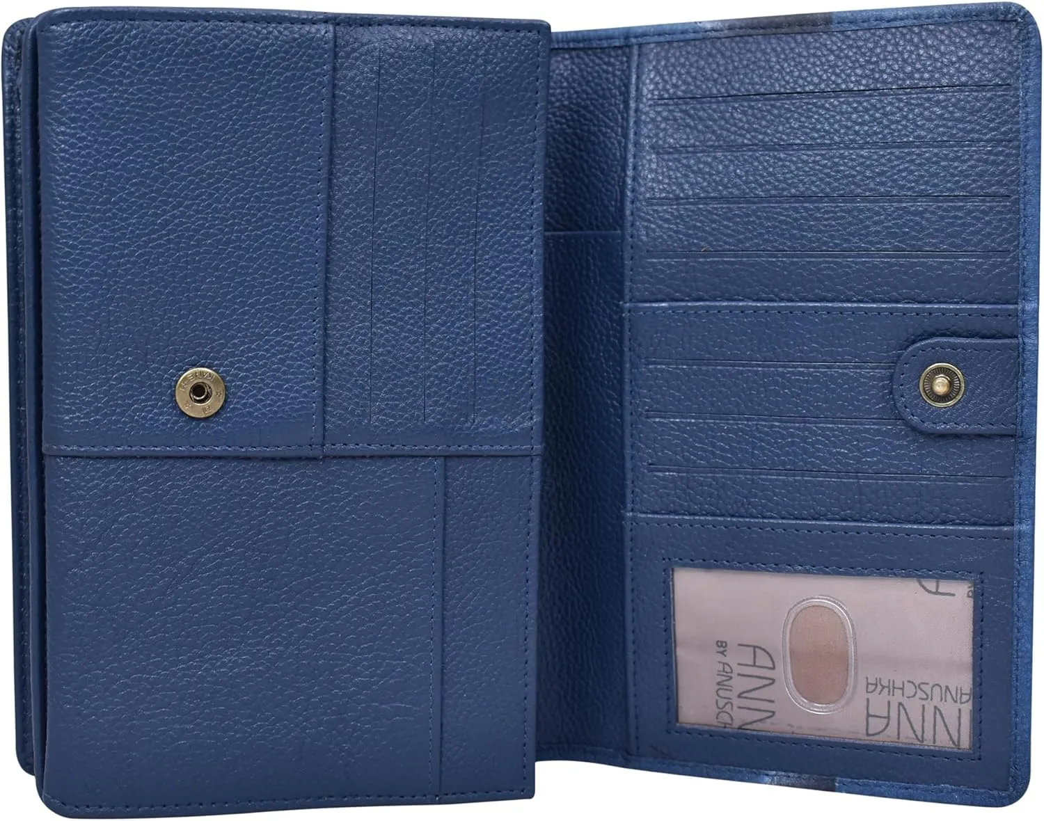 Anna by Anuschka Women’s Hand-Painted Genuine Leather Organizer Wallet On a String