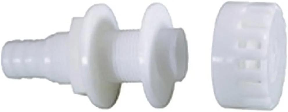 Attwood Corporation 3886-3 White Thru-Hull Connector with Strainer