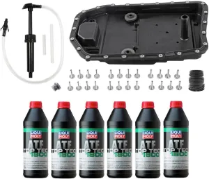 Auto Transmission Service Kit (Oil Pan Filter Gasket 24 Bolts   Pump)   6L ATF for BMW Select Models (ZF-6HP19 Trans.)